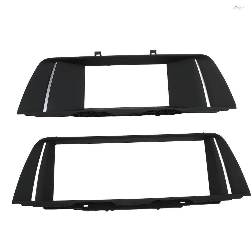 65509301374 LCDディスプレイ画面装飾フレーム BMW 5シリーズ F10 F18 2010-2017 ID4 塗装済みピアノラジオフレーム カスタムパーツ