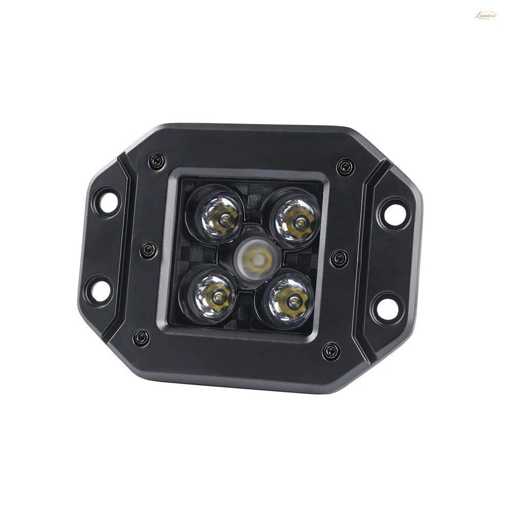 3インチLEDスクエアワークライト90°フラッド角オフロード車フォググレードアバックアップライトフラッシュマウントトラックボートATVカス