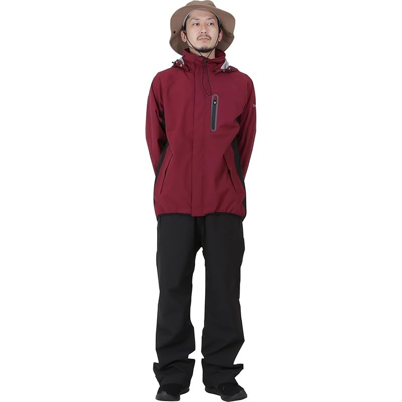 【新品】 namelessage(ネームレスエイジ) レインウェア 上下セット メンズ レディース NASR-310 レッド XXL レインスーツ レインコート