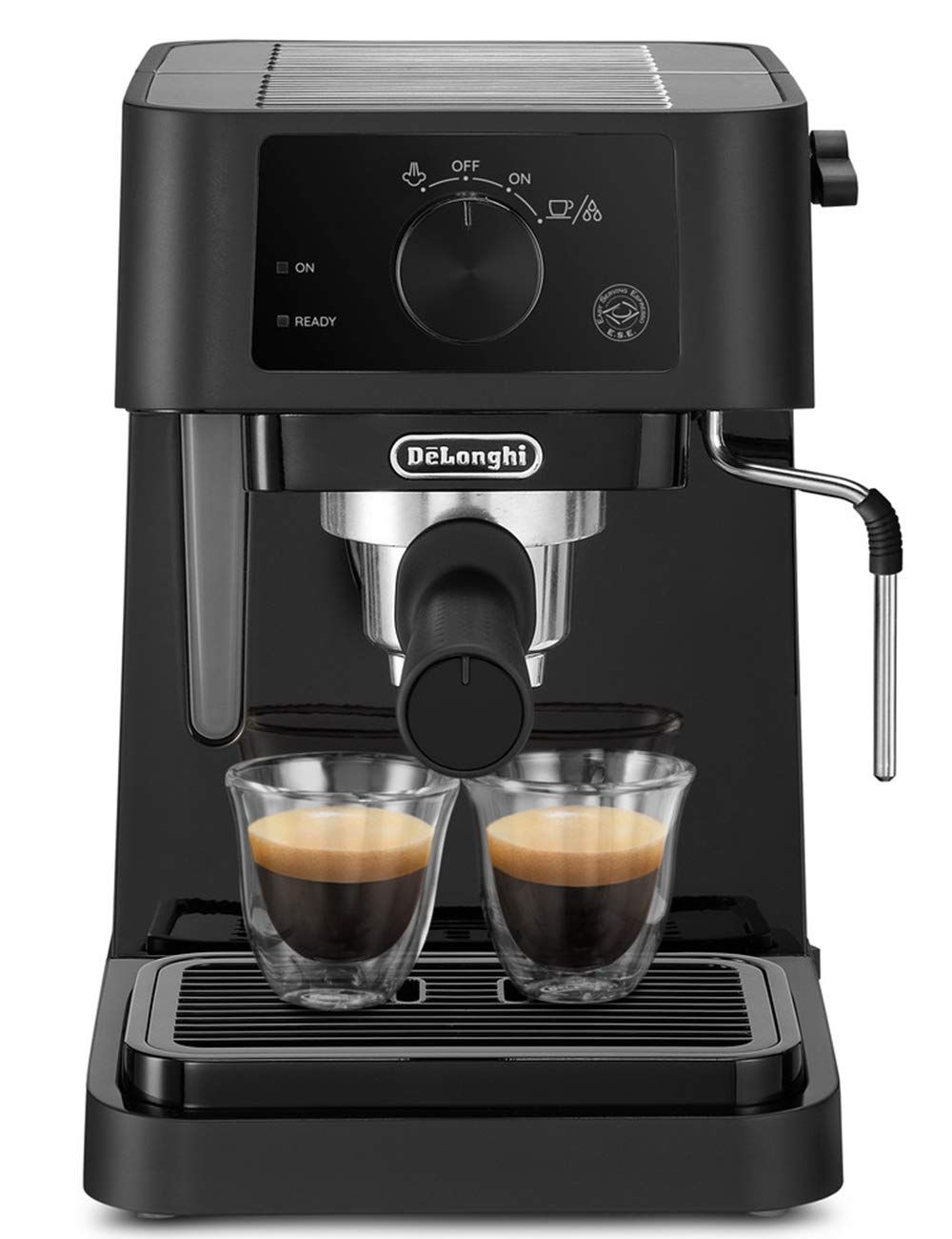 DeLonghi(デロンギ) De'Longhiエスプレッソメーカー スティローザ EC235J-BK カプチーノ ラテアート エスプレッソマシン ステンレス製ミルクフロッサー スタイリッシュ エントリーモデル [ブラック] ファミリー登録で f8aebacb