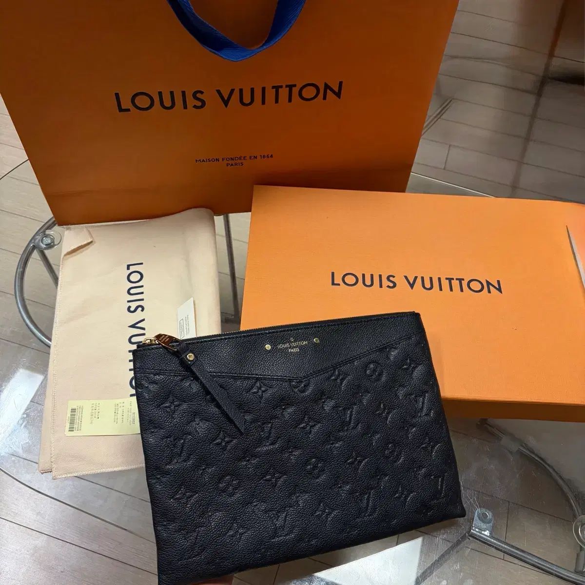 {ほぼ新品/フルセット} Louis Vuitton ルイヴィトン エンプレイント クラッチバッグ