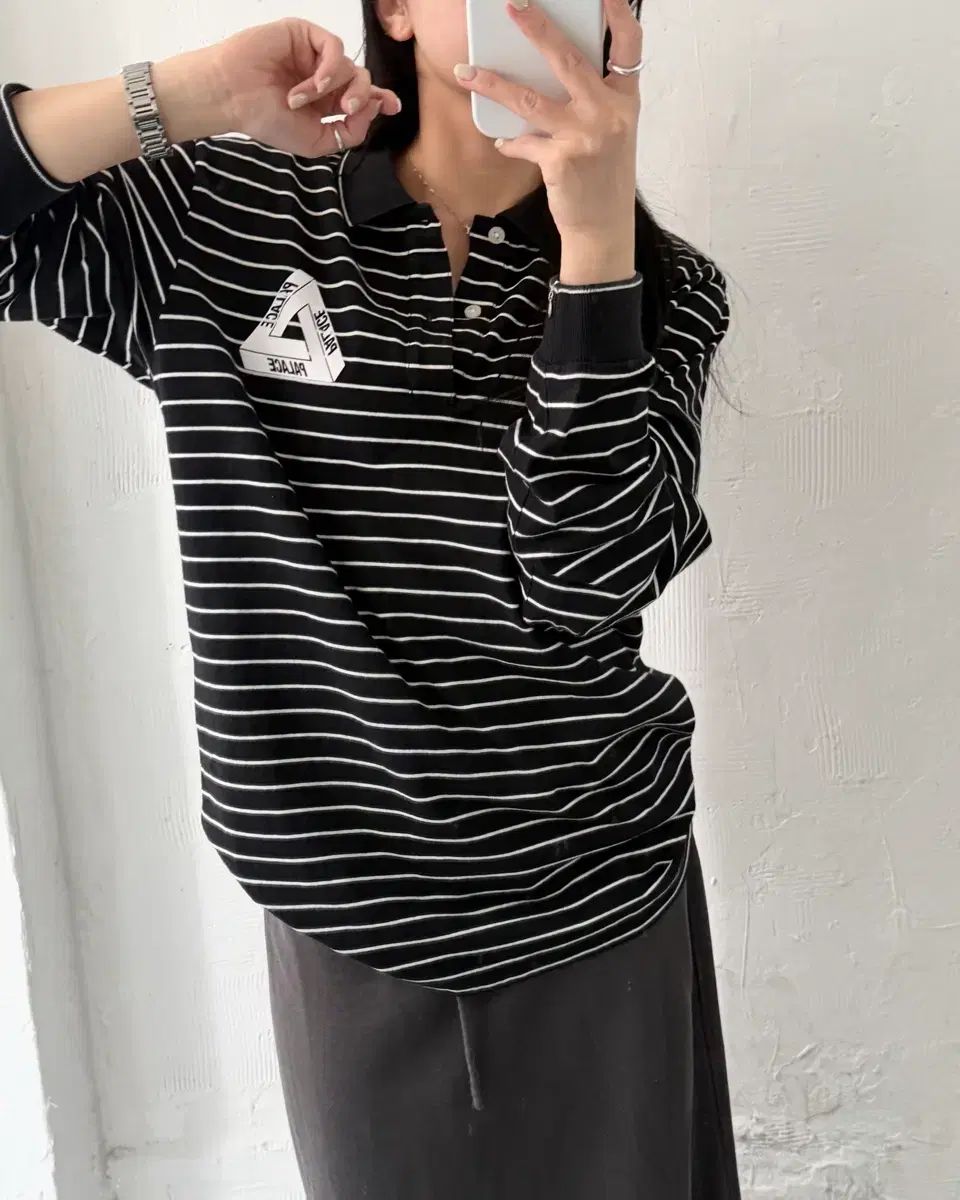PALACE パレス ストライプ ラグビー Tシャツ