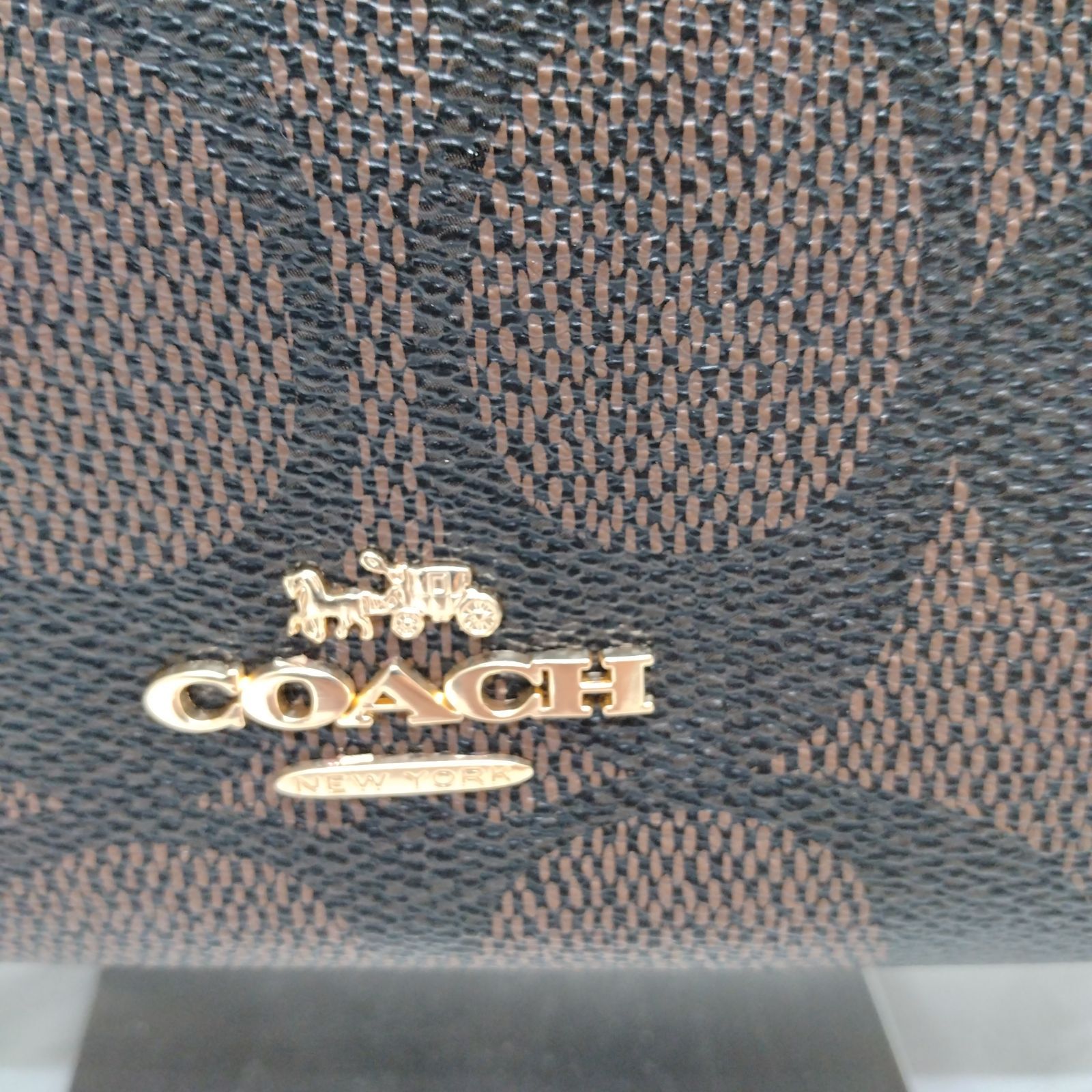 新品未使用】COACH シグネチャー2way ショルダーバッグ ダークブラウン 