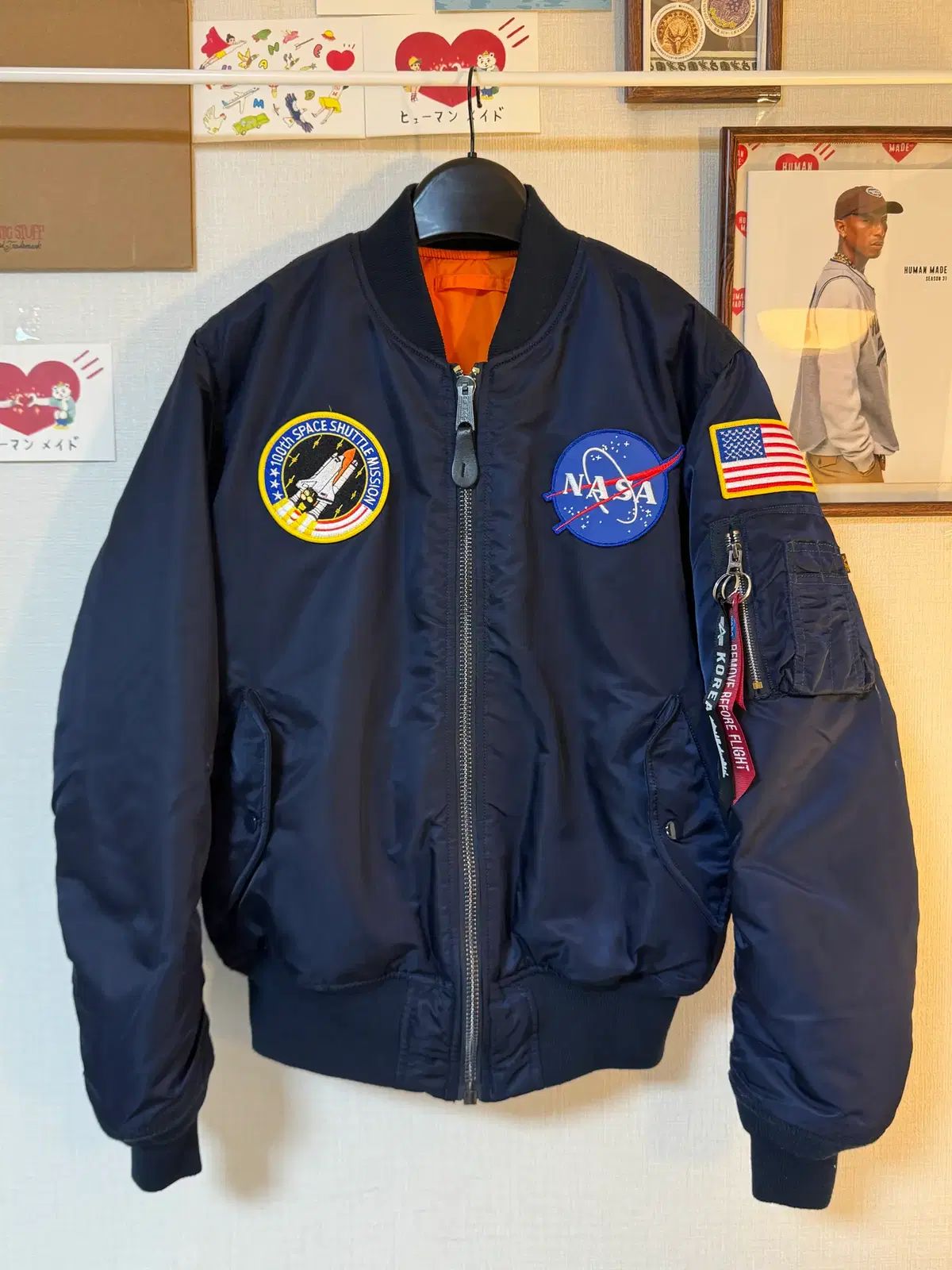 M)アルファ インダストリーズ NASA フライト MA-1 ブルゾン パイロット 