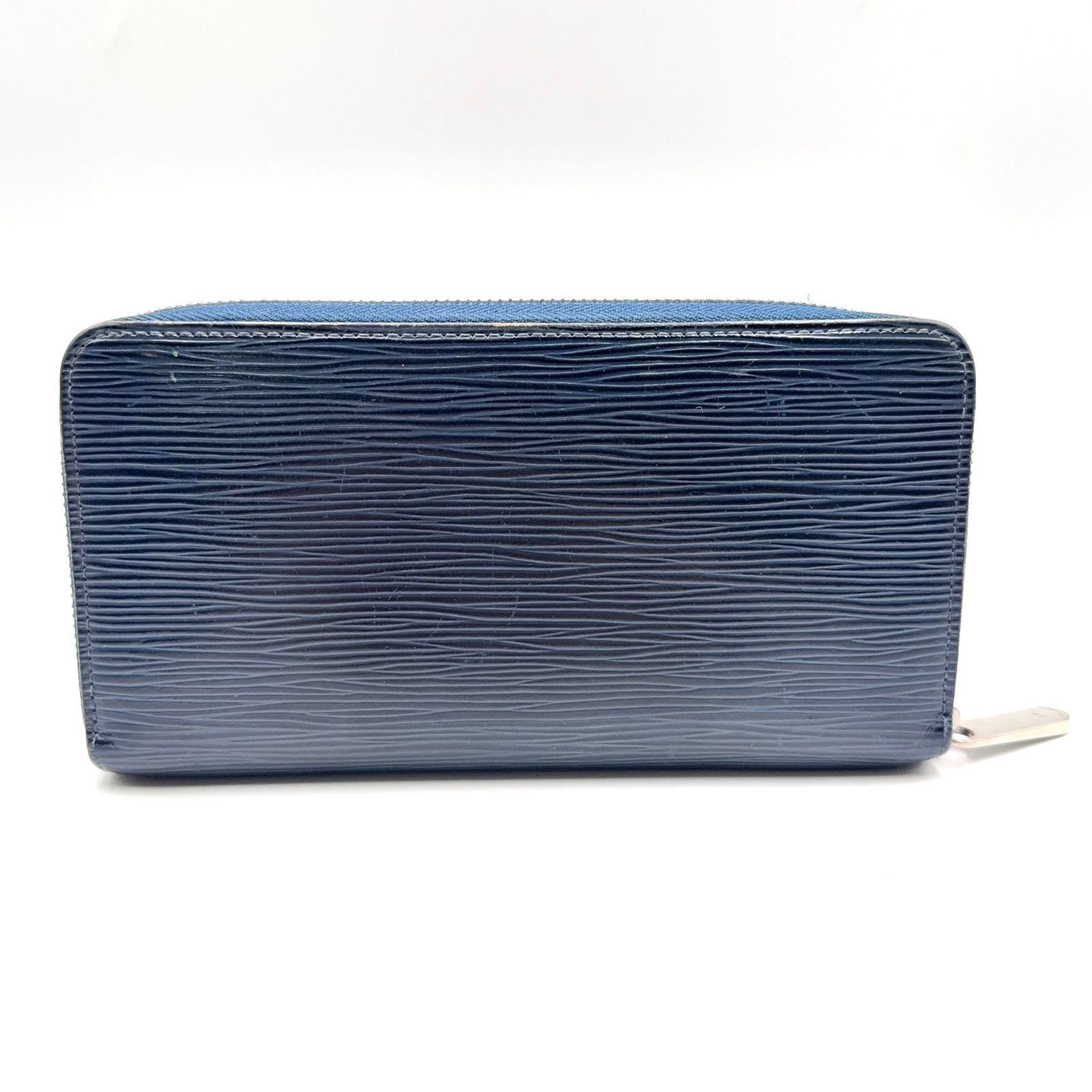 【新着】LOUIS VUITTON ジッピーウォレット エピ エピ レザー ブルー ラウンドファスナー長財布 シルバー M60307