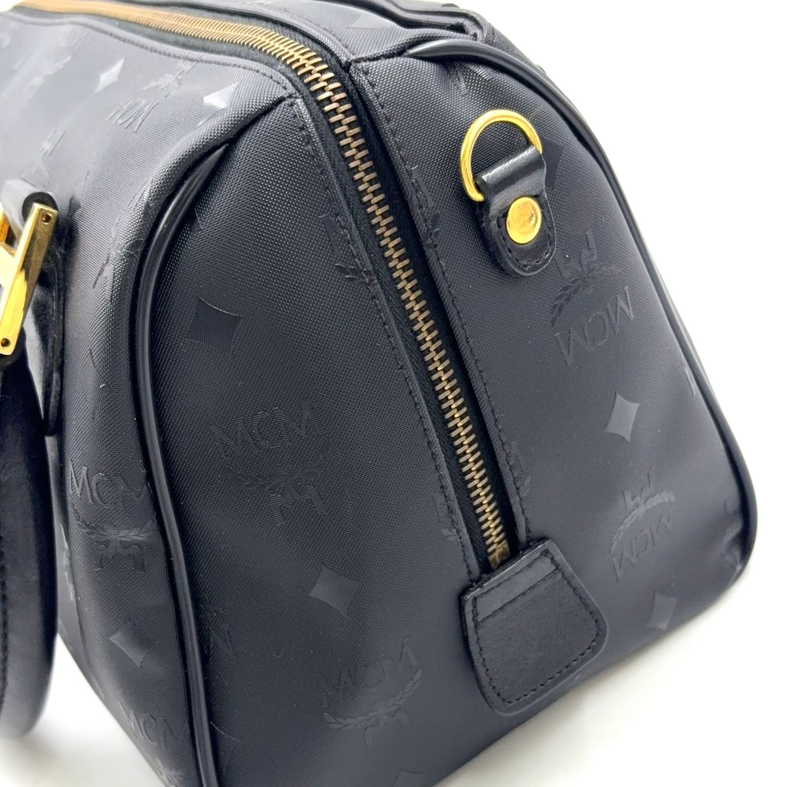 MCM ヴィセトス ショルダーストラップ付属なし レザー、PVC ブラック