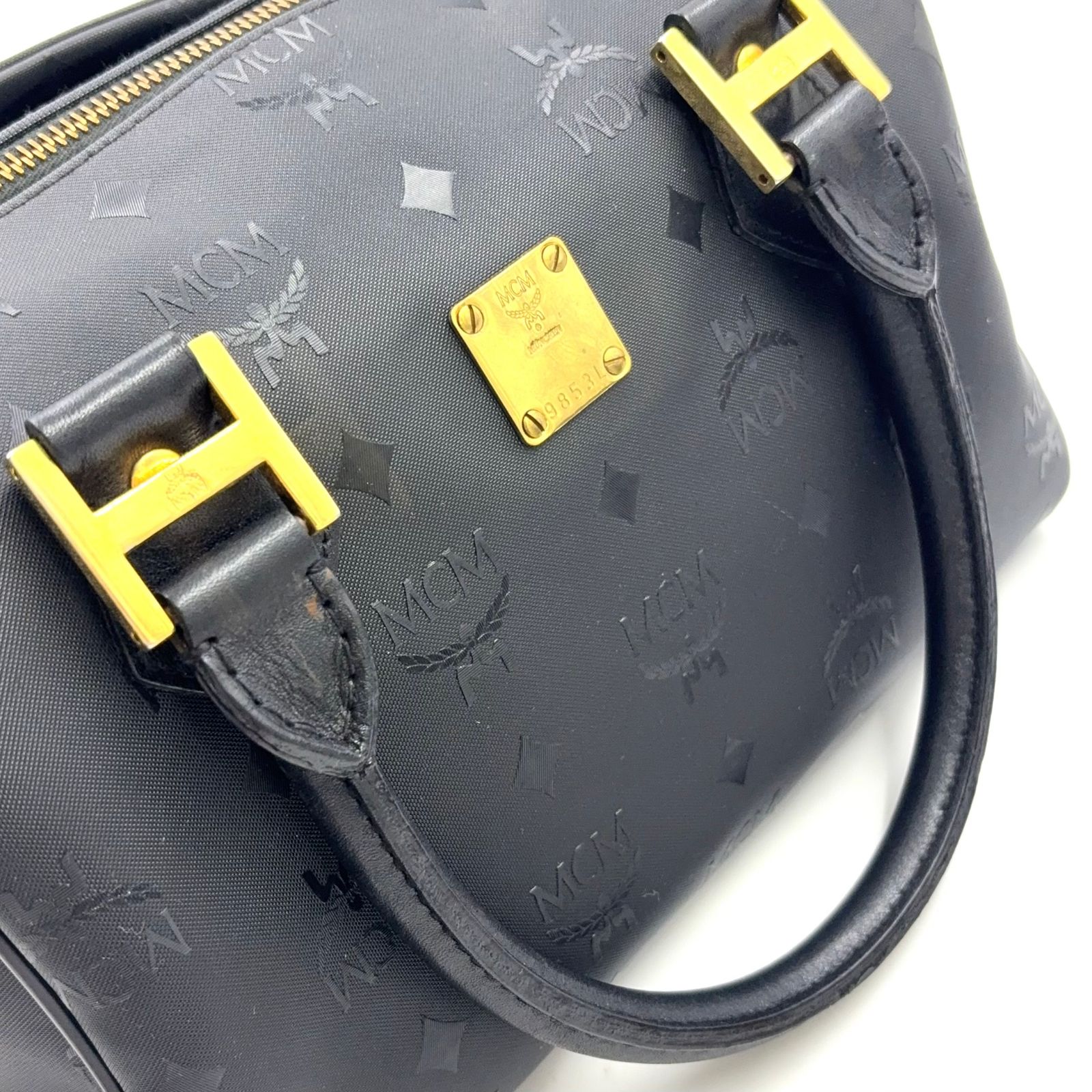 MCM ヴィセトス ショルダーストラップ付属なし レザー、PVC ブラック