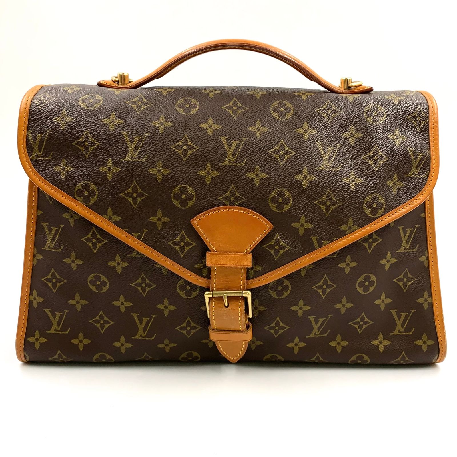 【新着】LOUIS VUITTON ビバリー モノグラム モノグラム 2WAY レザー、PVC ブラウン、ライトブラウン ハンドバッグ ゴールド M51121 53,100円