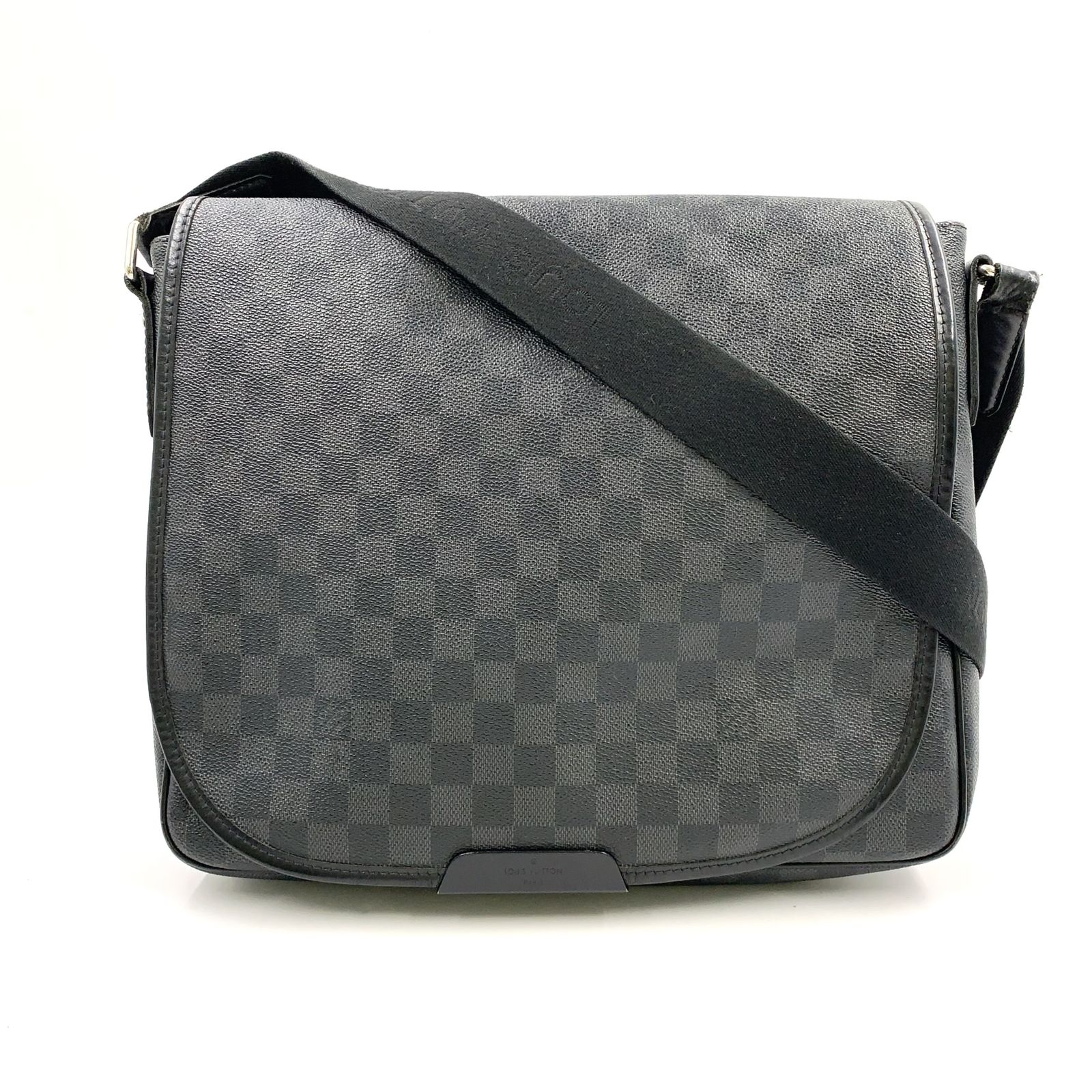 【新着】LOUIS VUITTON ダニエルMM ダミエグラフィット ダミエグラフィット レザー、PVC ブラック ショルダーバッグ シルバー N58029