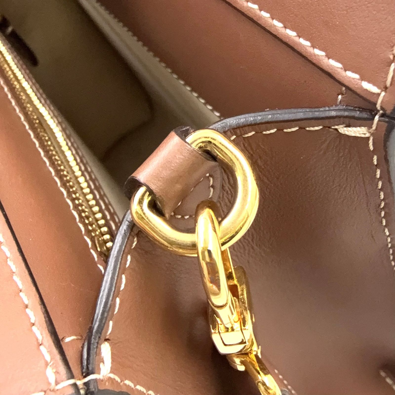 BURBERRY ミニツートン ポケット 2WAYショルダー レザー、キャンバス