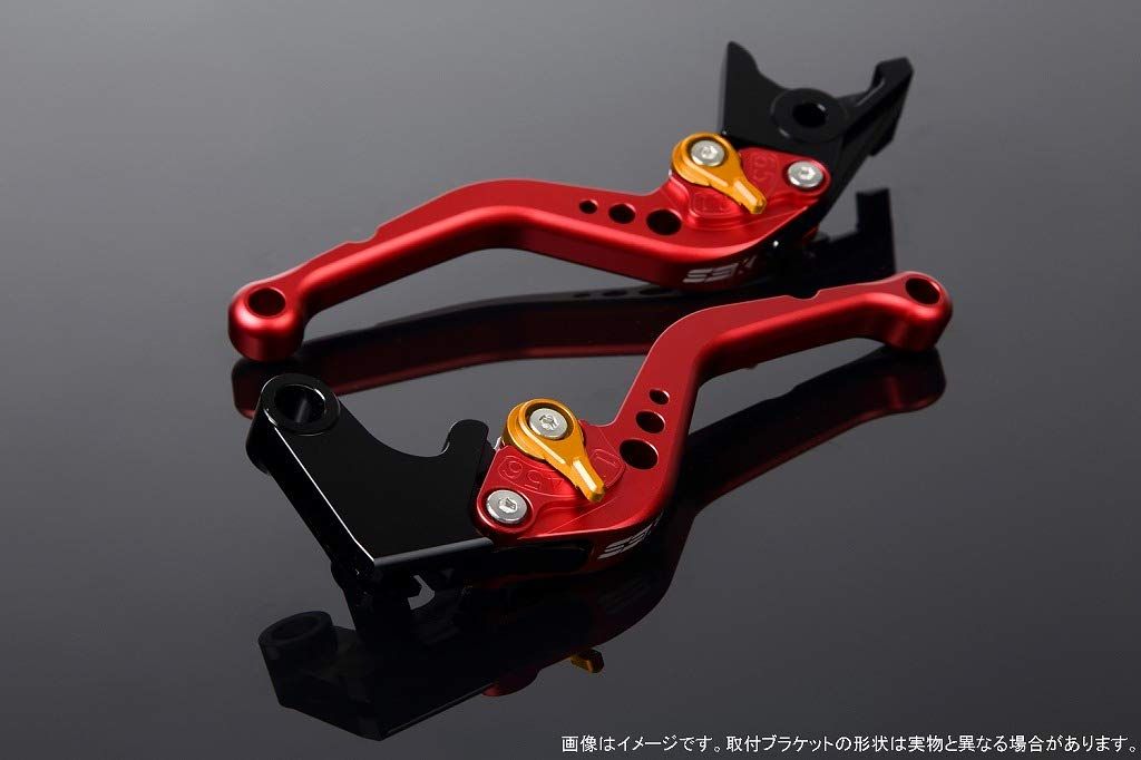 特価商品 SSK スピードラ アジャストレバーセット スタンダードショート レバー本体カラー:マットレッド アジャスターカラー:マットゴールド HONDA ADV150 KF38