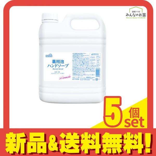 ミツエイ スマイルチョイス 薬用泡ハンドソープ 詰め替え用 大容量 4L 5個セット まとめ売り