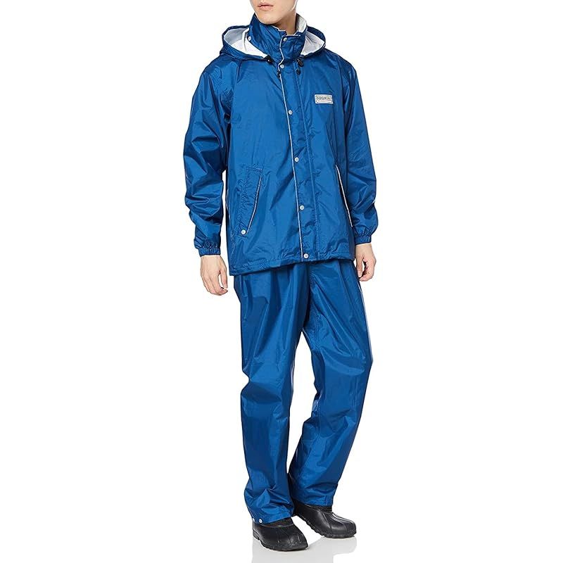【新品】 Doqment(ドキュメント)防水 透湿 総裏メッシュ 通勤 通学 作業 レジャー 東レエントラント使用レインスーツII 7250 ネイビー LL