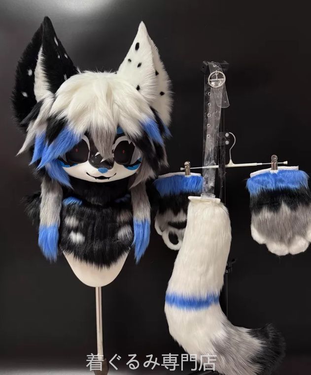 犬　猫　着ぐるみ ヘッド全頭　ヘッド ケモノ ファースーツ ぬいぐるみ コスプレ コスチューム Kurumi 一点物 C563