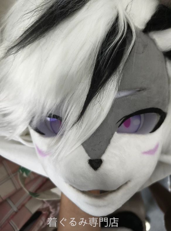 犬　猫　着ぐるみ ヘッド全頭　ヘッド ケモノ ファースーツ ぬいぐるみ コスプレ コスチューム Kurumi 一点物 C566