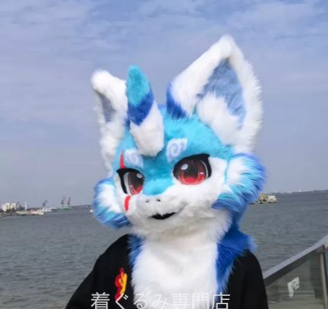 犬　猫　着ぐるみ ヘッド全頭　ヘッド ケモノ ファースーツ ぬいぐるみ コスプレ コスチューム Kurumi 一点物 C568