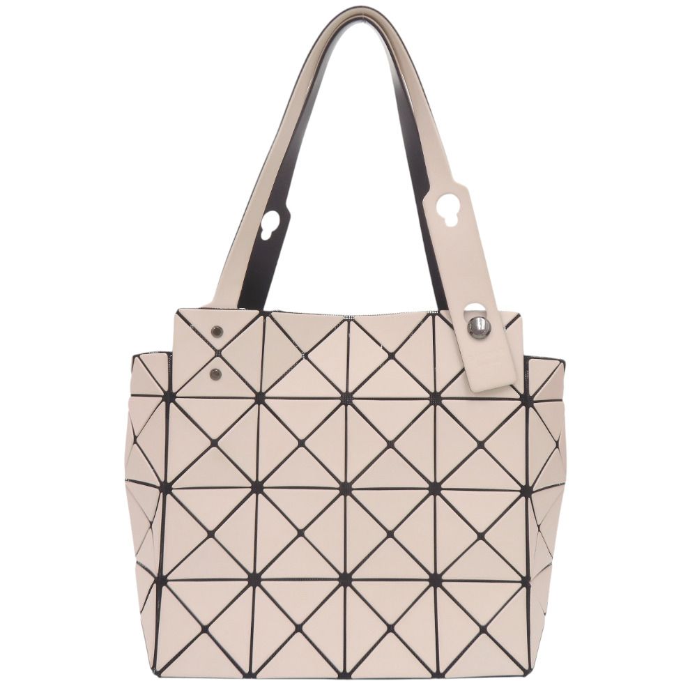 美品 イッセイミヤケ BAOBAO バオバオ CARAT カラット BB33AG611 PVC ポリエステル ホワイトベージュ トートバッグ 0600 ISSEY MIYAKE