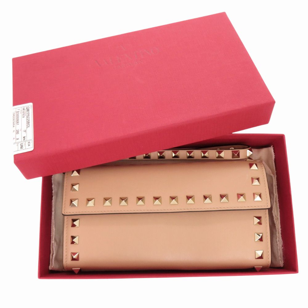 美品 ヴァレンティノ ガラヴァーニ ロックスタッズ QW1P0225BOL レザー 