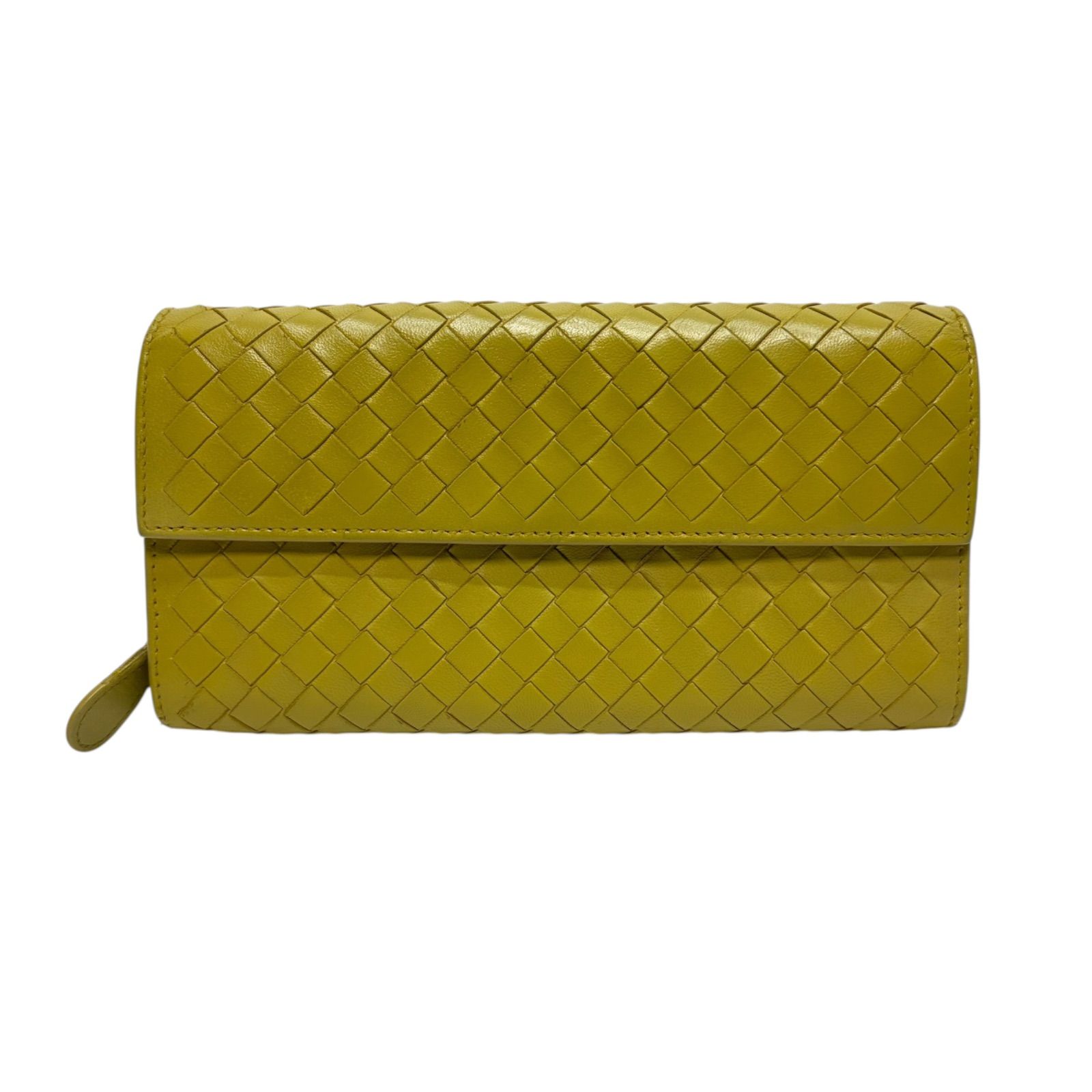 4797 BOTTEGA VENETA ボッテガヴェネタ 長財布 イントレチャート レザー フラップ コンチネンタル