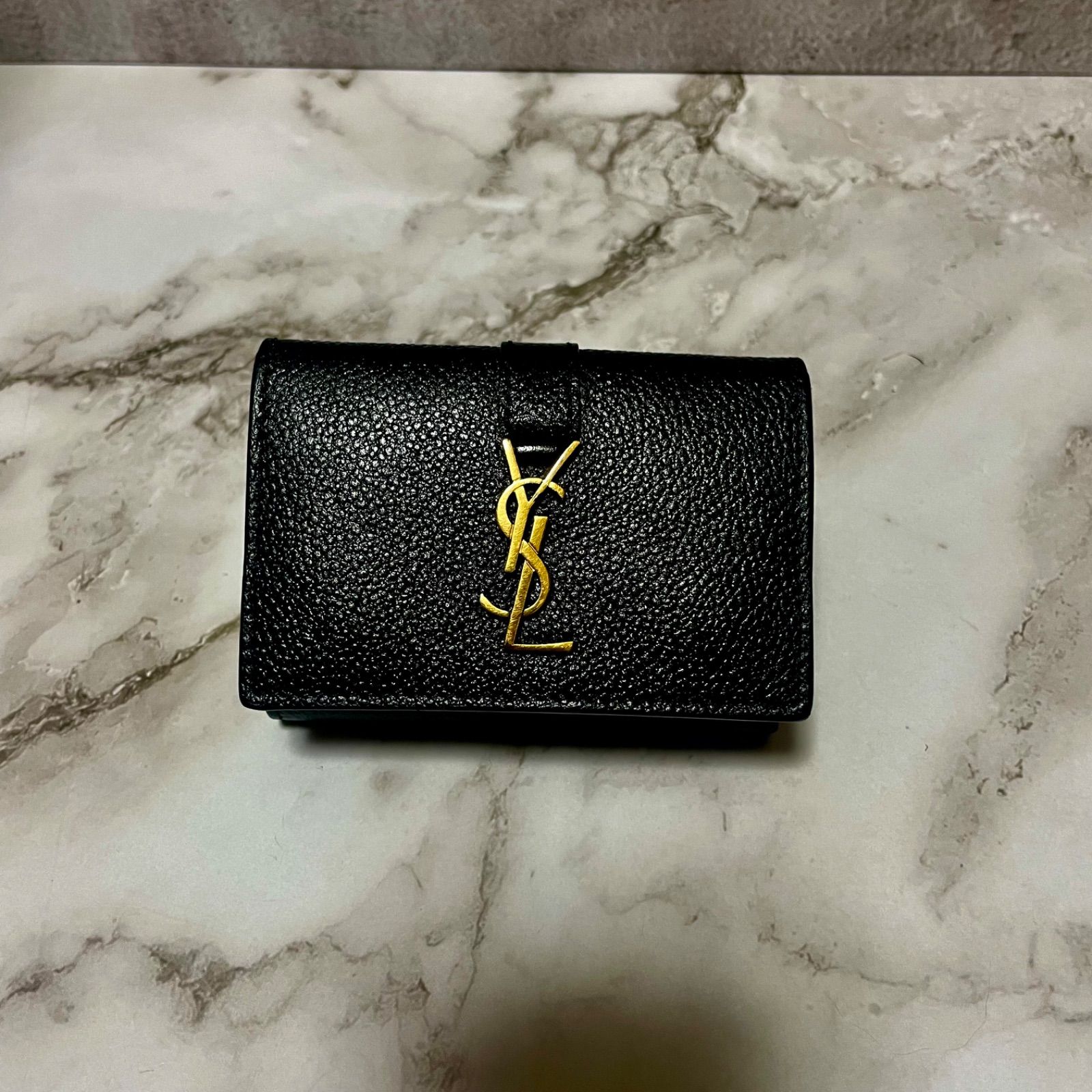23 SAINT LAURENT ミニ 三つ折り財布 YSL