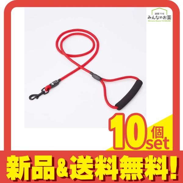 ペティオ Porta ポルタ リード M 中型犬用引き紐 レッド 1.2m (W57617) 10個セット まとめ売り