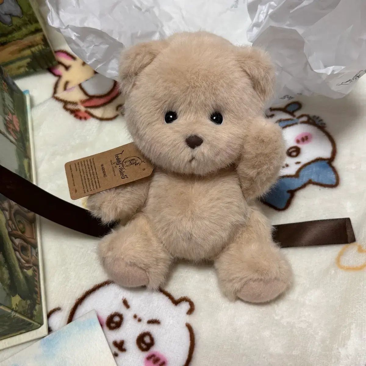 Teddy Tails ミルクティー 長毛 S ぬいぐるみ