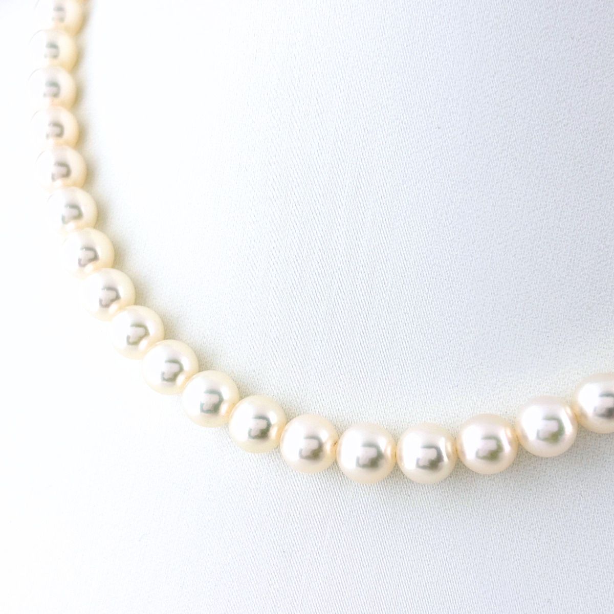 ミキモト MIKIMOTO パール ネックレス SILVER シルバー 真珠 ネックレス SV パール レディース 【中古】