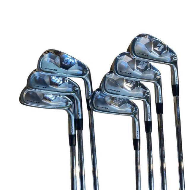 【中古】 ブリヂストン TOUR B X-CB 8S アイアンセット IR 純正特注シャフト (フレックスX) メンズ 男性用 右利き 右用 Cランク ゴルフクラブ