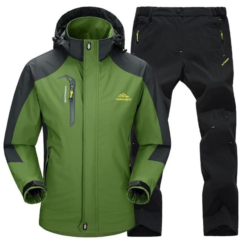 【新品】 [ベンケ] 【雨風に強い】 アウトドア ジャケット レインスーツ 上下 セット 登山服 マウンテンパーカー レインウェア 防寒 防風 撥水 登山 ウェア 釣り フィッシング 自転車 トレッキング ツーリング フード付き ウインドブレーカー おしゃれ