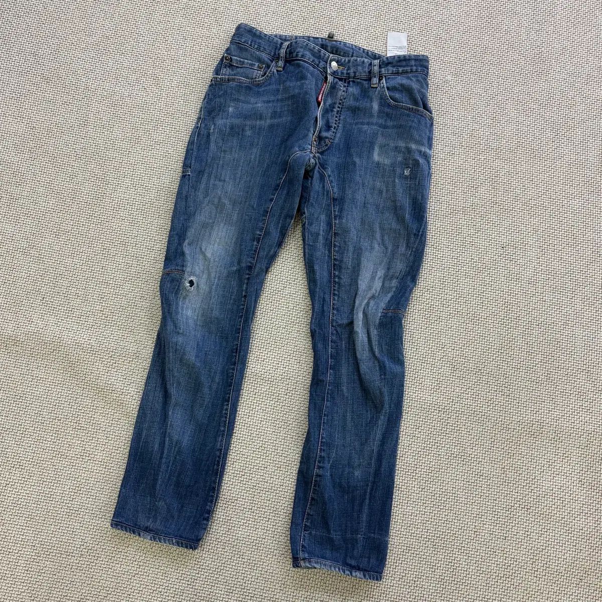 50 DSQUARED2 メンズ ウォッシュ デニム ズボン 0608D2