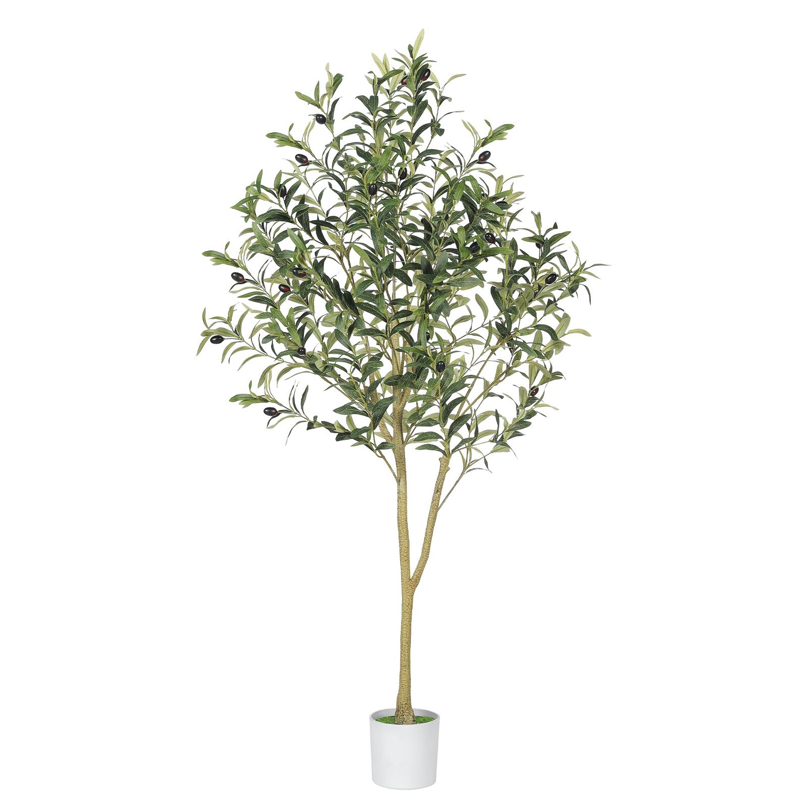 LYERSE 観葉植物 【高さ122cm】フェイクグリーン 大型光触媒 インテリア 家の中に置く人工観葉植物 二つの幹 おしゃれ 世話がない 水やり不要のホーム 玄関 キッチン オフィス オリーブ フェイクグリーンas fe1d3c57