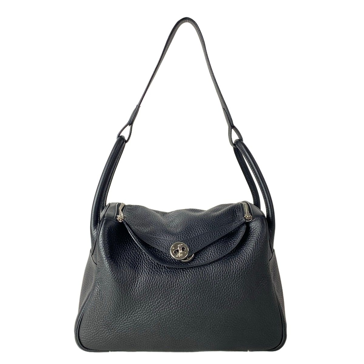 HERMES(エルメス) ショルダーバッグ リンディ30 黒 シルバー金具