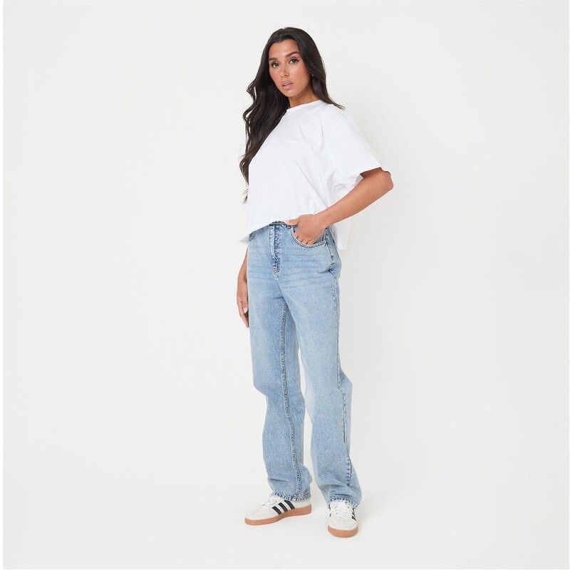 アイソウイットファースト レディース ボトムス デニムパンツ ジーンズ I Saw It First Straight Jeans Light Wash