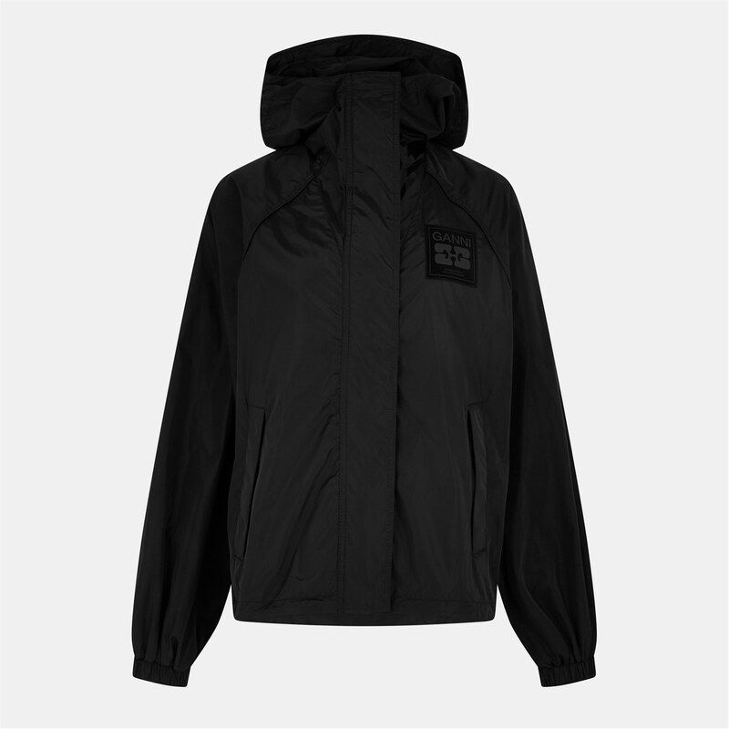 ガニー レディース アウター ジャケット・ブルゾン ナイロン ジャケット Ganni Nylon Jackets Ld53 Black ブラック