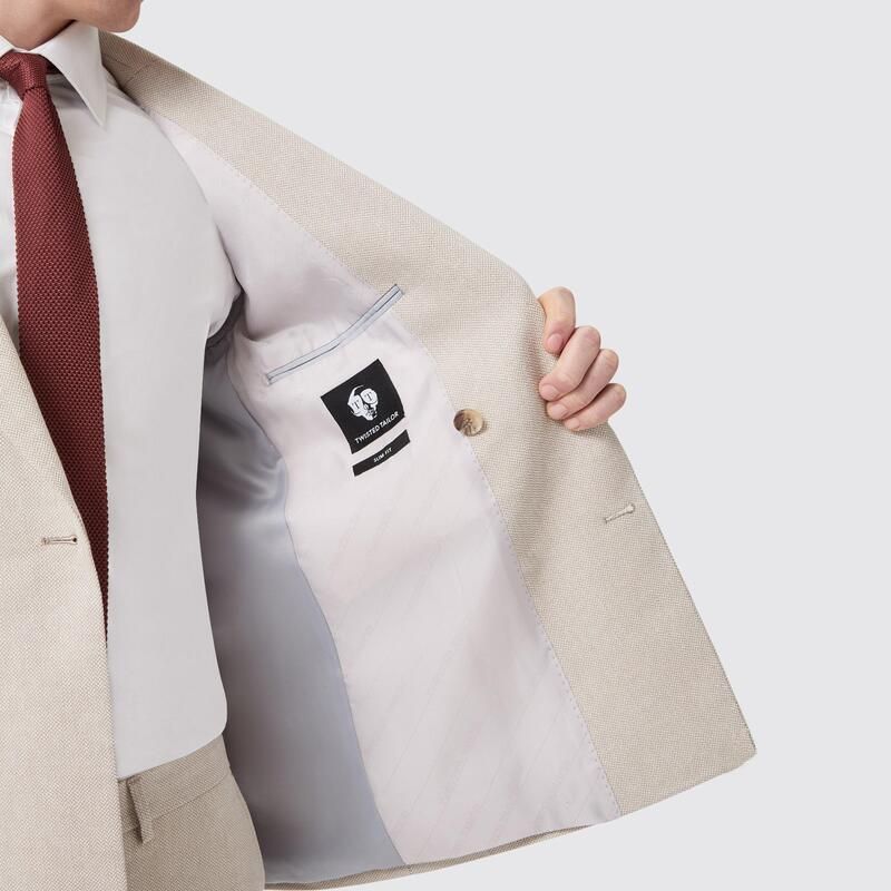 ツイステッド テイラー メンズ アウター ジャケット・ブルゾン スリムフィット ジャケット Twisted Tailor Sion Slim Fit DB Herringbone Jacket Neu