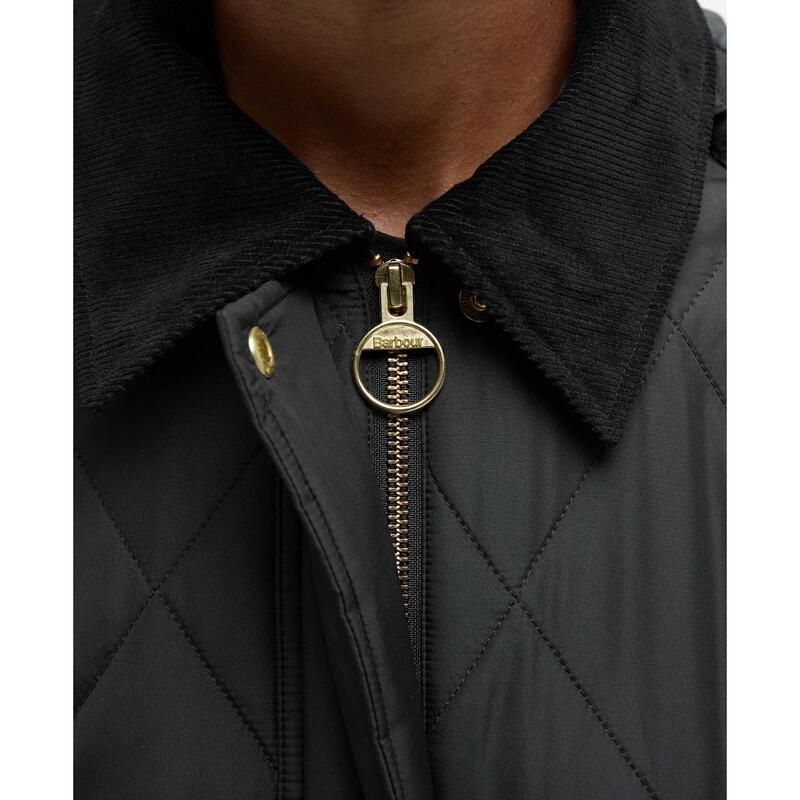 バブアー レディース アウター ジャケット・ブルゾン キルティング ジャケット Barbour Meredith Quilted Jacket BlackC Tartan ブラック