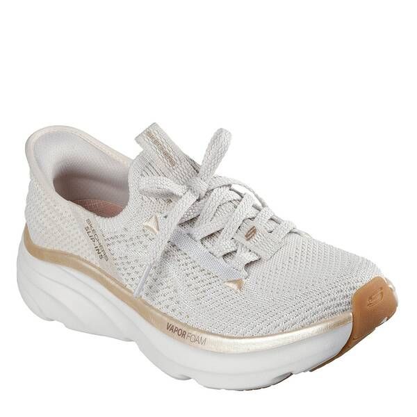 スケッチャーズ レディース シューズ スニーカー Skechers D Lux Vapor Runners Womens WhiteGold ホワイト