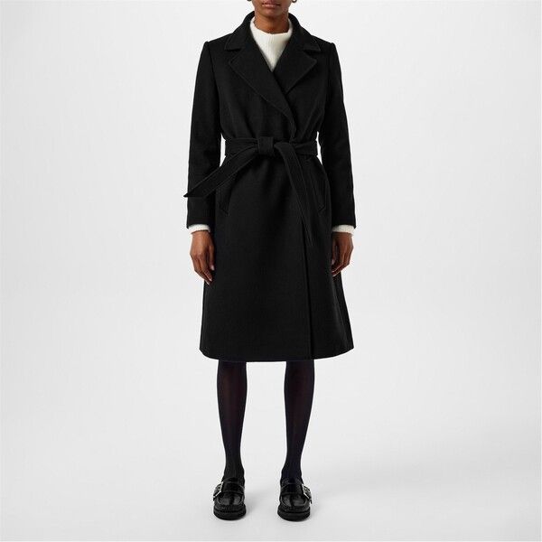 バブアー レディース アウター ジャケット・ブルゾン ウール コート Barbour Clodagh Wool Trench Coat Black ブラック