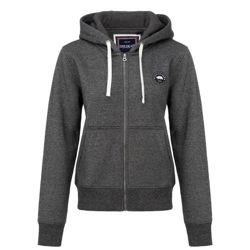 ソウルカル レディース アウター パーカー・スウェット パーカー SoulCal Signature Zip Hoodie Ladies Dark Charcoal M チャコール