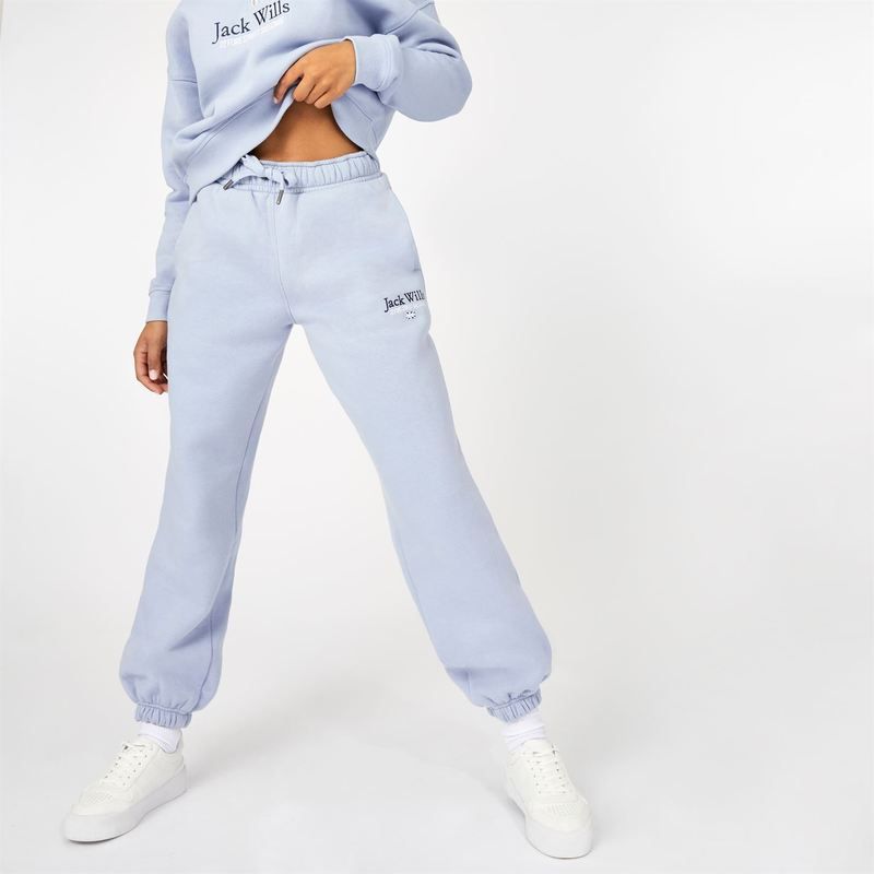 ジャック ウィルス レディース ボトムス カジュアルパンツ ジョガーパンツ Jack Wills Bayton Relaxed Joggers Soft Blue ブルー