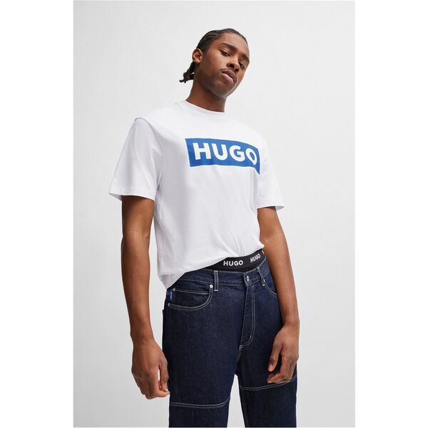 フューゴ メンズ トップス Tシャツ Hugo 10262283 01 White 100 ホワイト