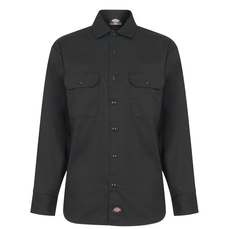 ディッキーズ メンズ トップス シャツ DICKIES Work Shirt Black BLK1 ブラック