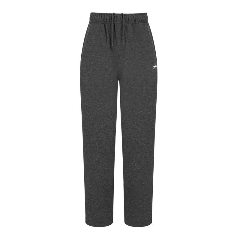 スラセンジャー メンズ ボトムス カジュアルパンツ パンツ フリース Slazenger Open Hem Fleece Pants Mens Charcoal Marl チャコール