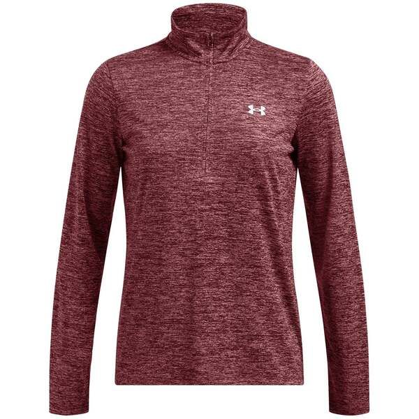 アンダーアーマー レディース トップス シャツ ハーフジップ Under Armour Armour Tech Half Zip Top Womens Cardinal