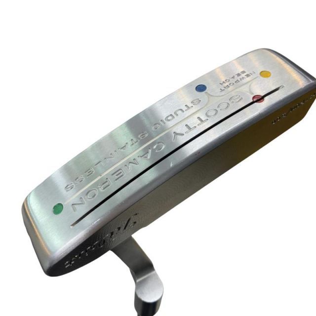 【中古】 タイトリスト SCOTTY CAMERON STUDIO STAINLESS NEWPORT BEACH 1ST RUN/500 パター PT スチール (フレックスその他) メンズ 男性用 右利き 右用 Cランク ゴルフクラブ