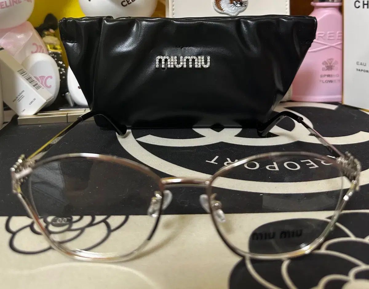 MIU MIU ミュウミュウ メガネ シルバー ユニセックス