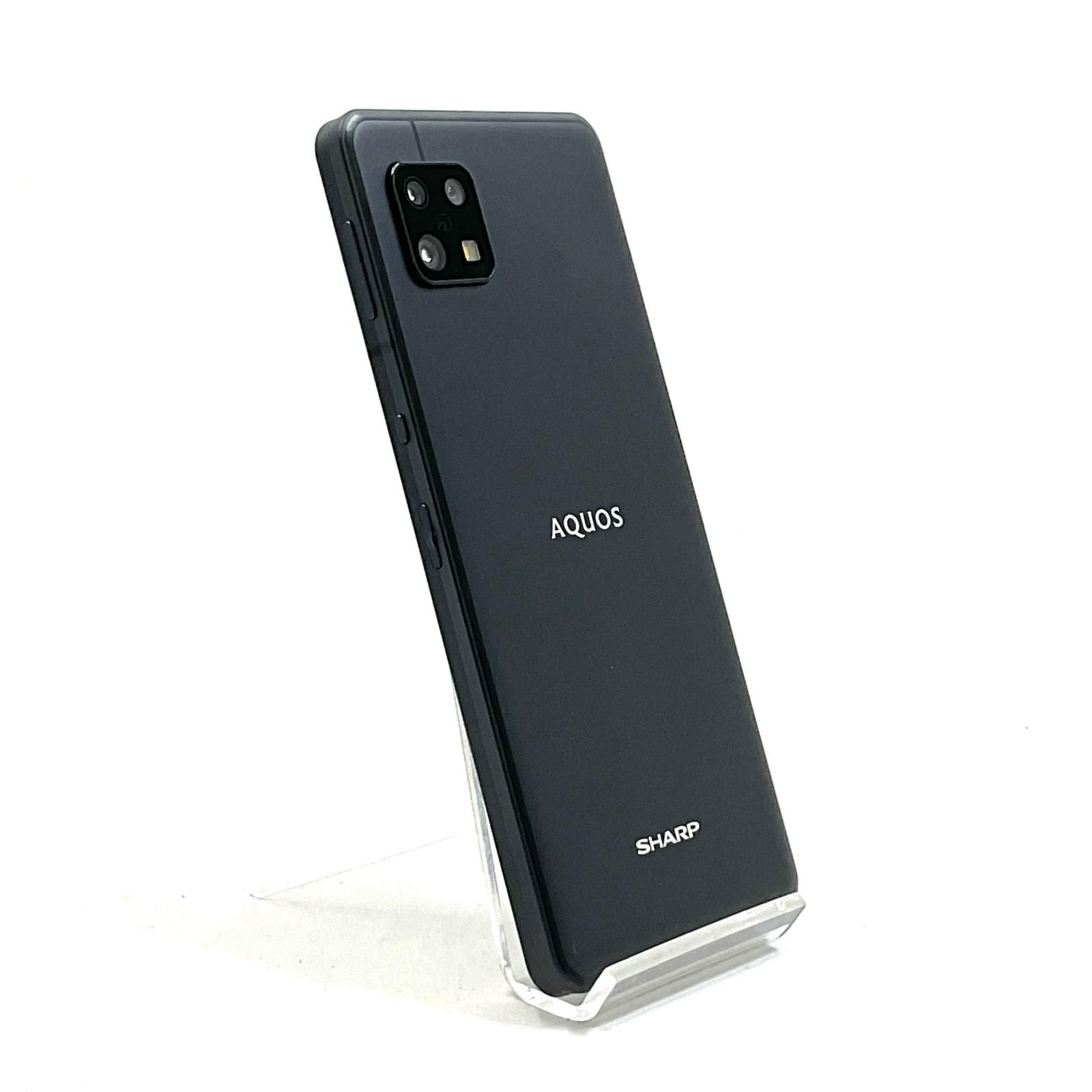 全額返金保証】【最速発送】SHARP AQUOS sense6 128GB ブラック SH-M19