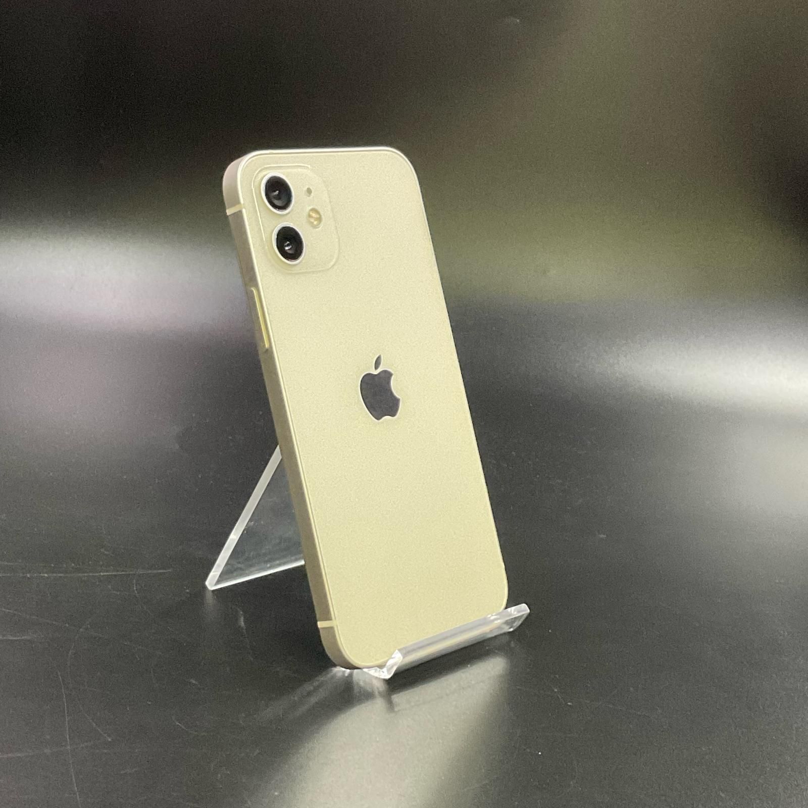 【全額返金保証】【最速発送】 iPhone 12 64GB ホワイト Softbank SIMフリー 白ロム 動作確認済 74%