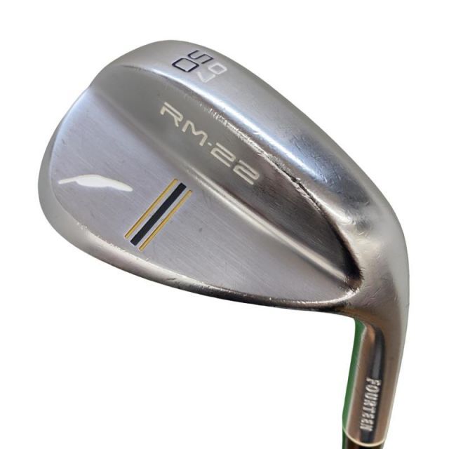 【中古】 フォーティーン RM-22 ニッケルクロムメッキ 50°/07° ウェッジ WG 純正特注シャフト (フレックスその他) メンズ 男性用 右利き 右用 Dランク ゴルフクラブ