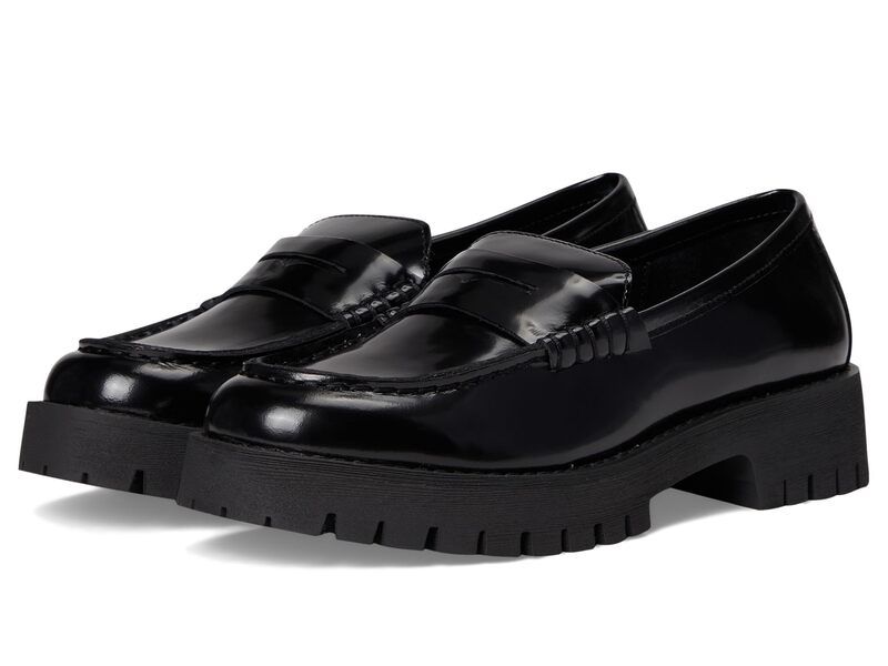 スティーブ マデン レディース シューズ スリッポン・ローファー Steve Madden Langsten Black Box ブラック